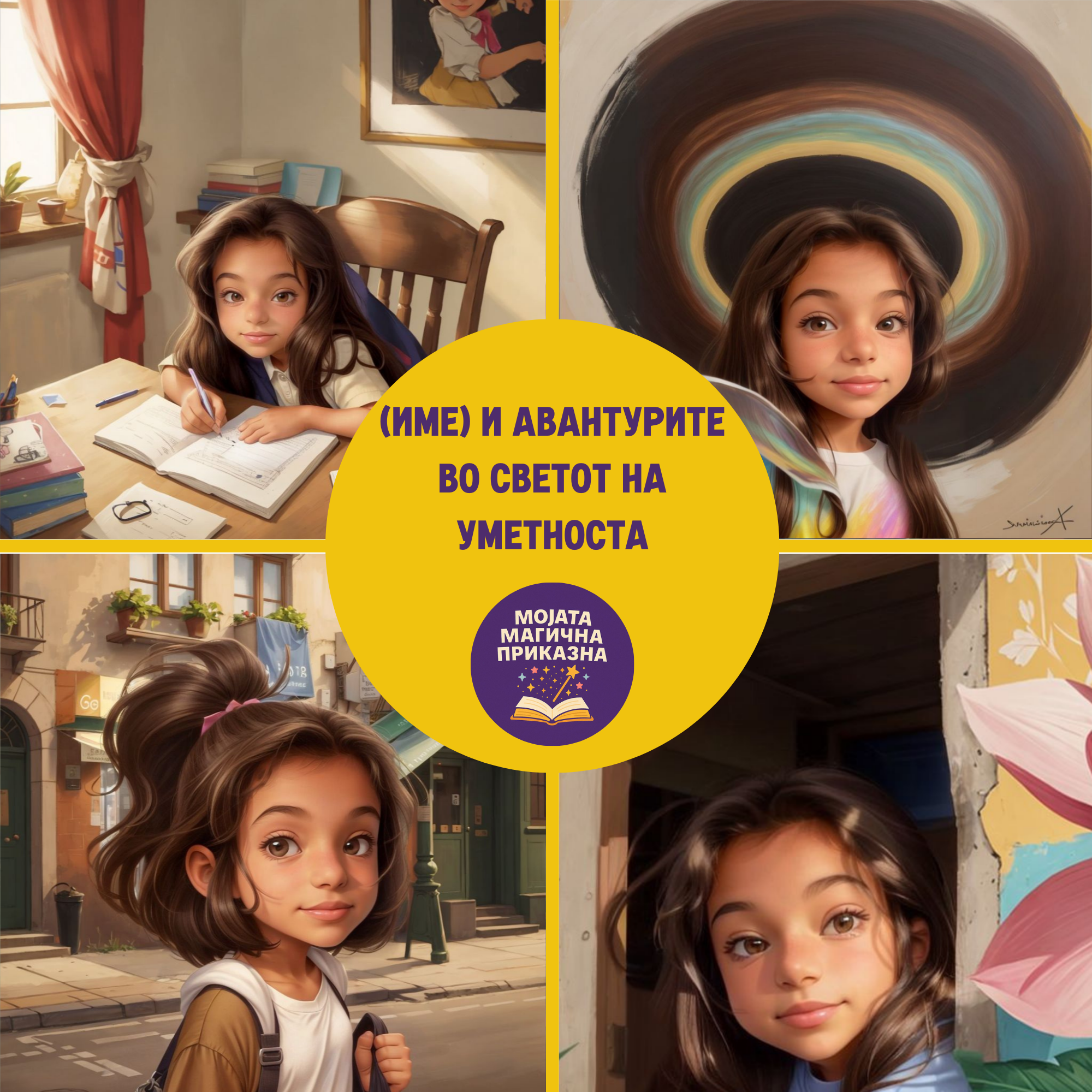 (Името на вашето дете) И Авантурите во светот на уметноста